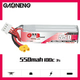 GAONENG GNB 550mAh 3S 100C 11.4V LiHV LiPo Battery Long Type XT30