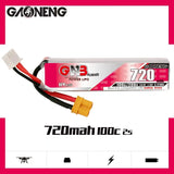 GAONENG GNB 720mAh 2S 100C 7.6V LiHV LiPo Battery Long Type XT30 [DG]