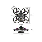 Flywoo Flylens 75 HD O4 Wide 2S Whoop FPV Drone ELRS