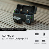 DJI Mic 2 Digital Wireless Dual Microphone Kit Charging Case